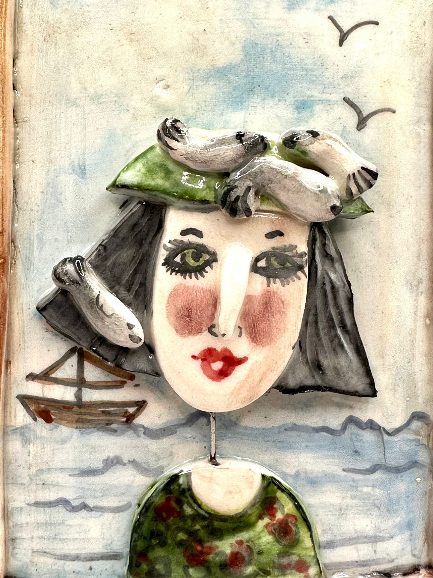 Ceramic Portrait Wall Decoration