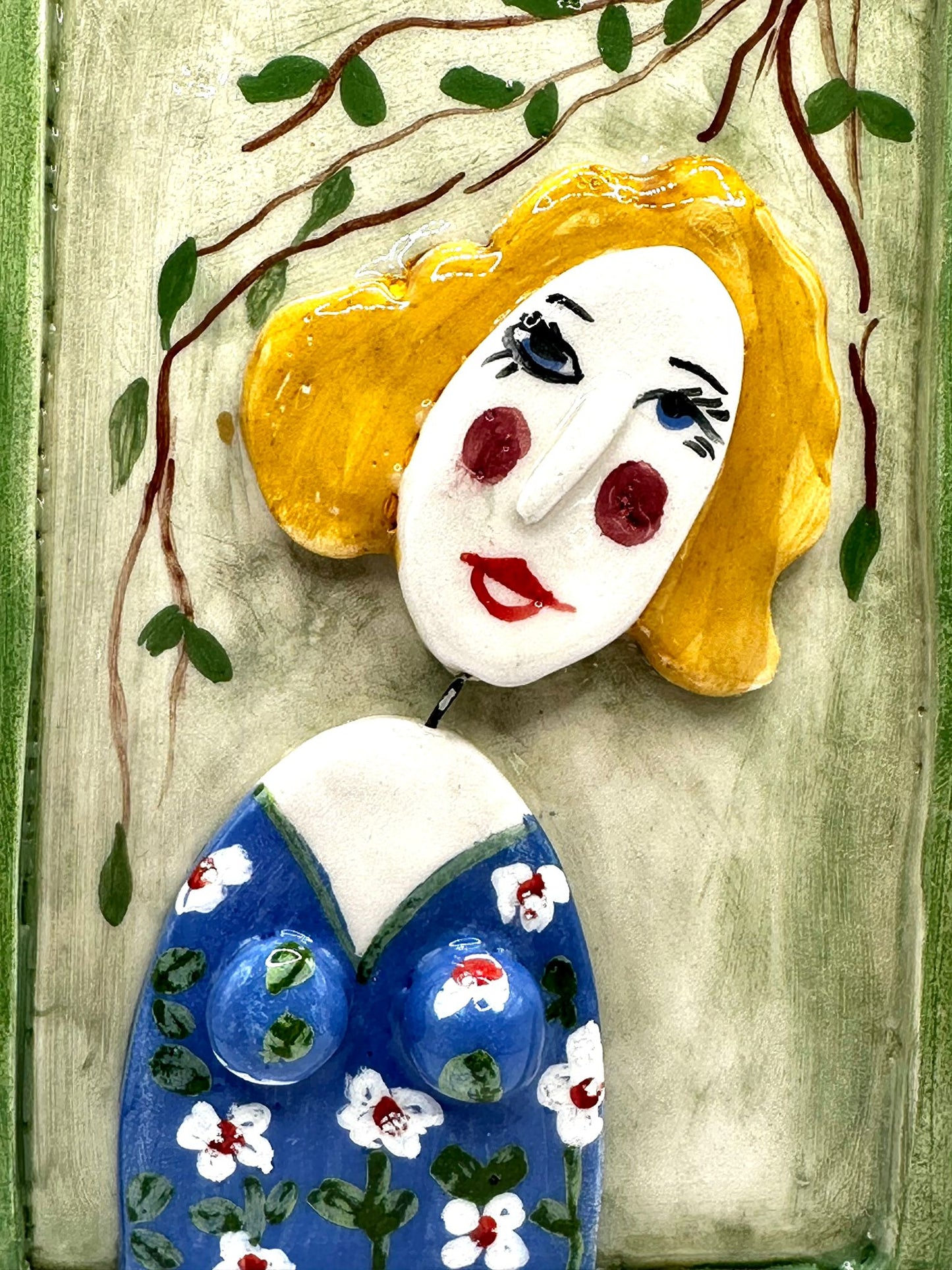 Ceramic Portrait Wall Decoration