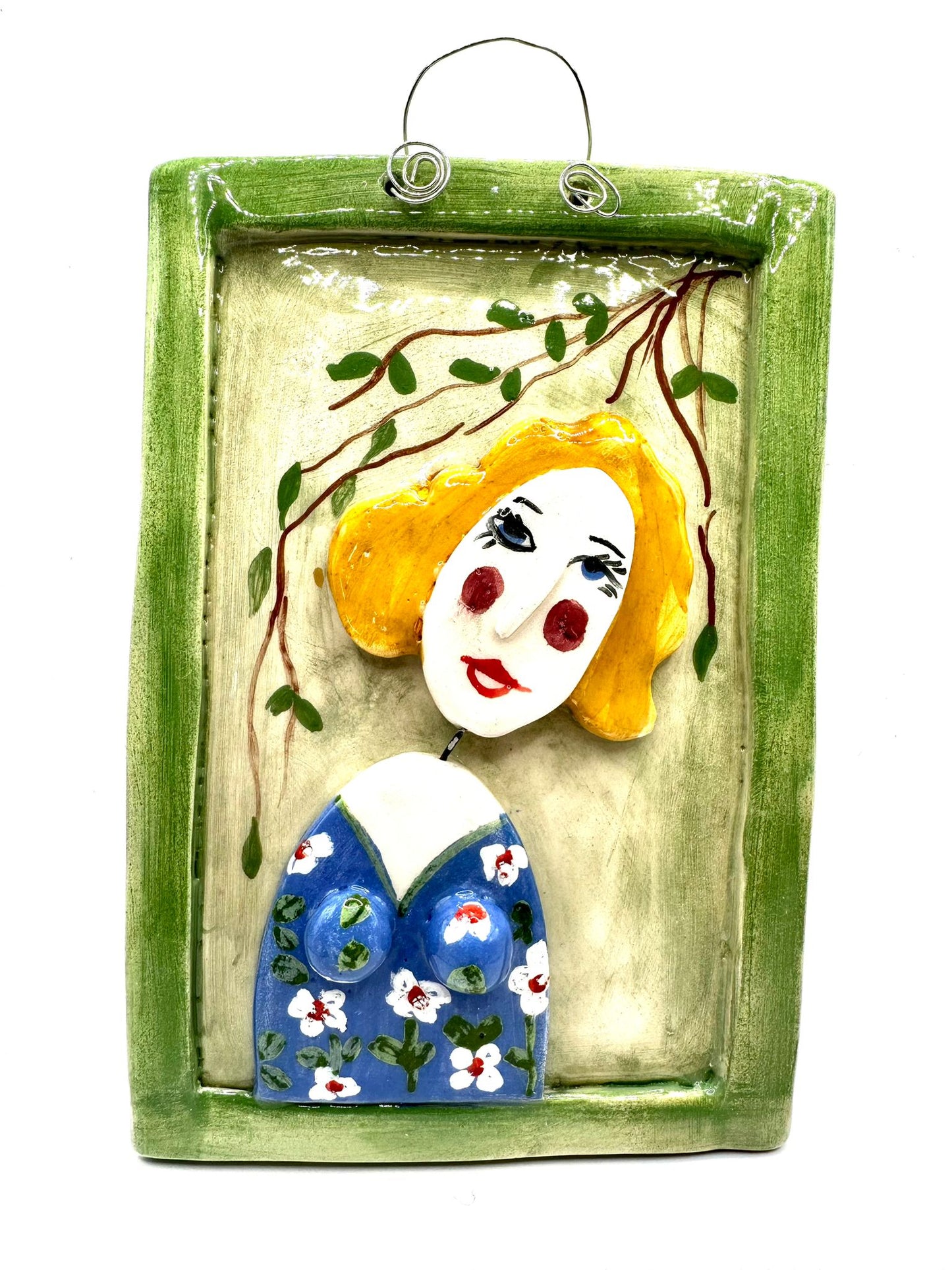 Ceramic Portrait Wall Decoration