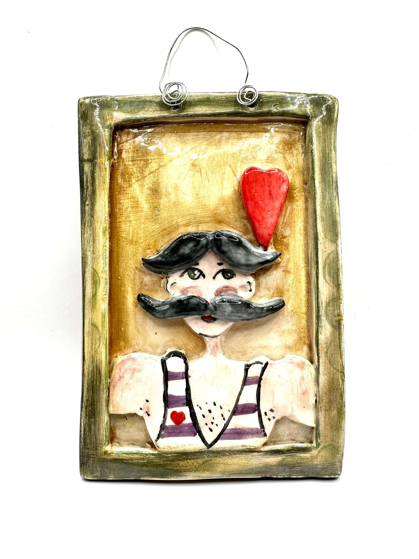 Ceramic Portrait Wall Decoration